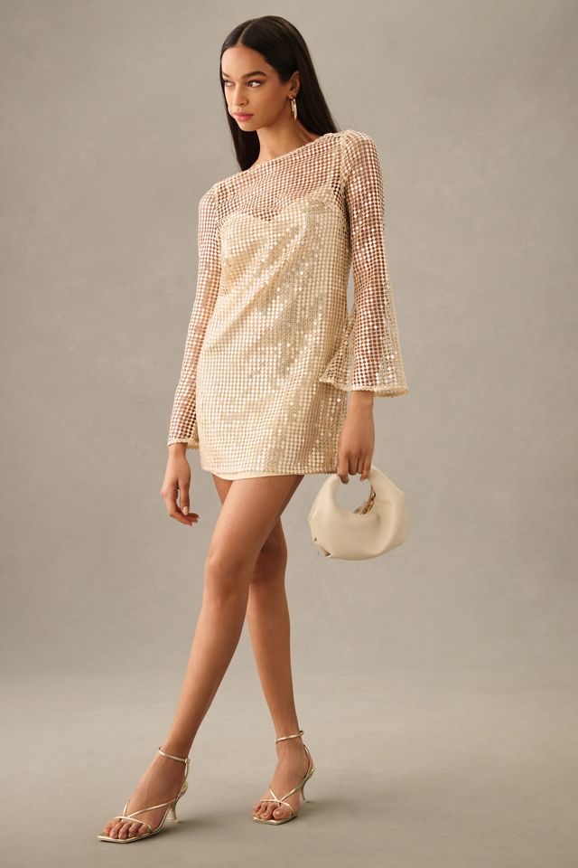 Audette Sheer Slim Mini Dress #2