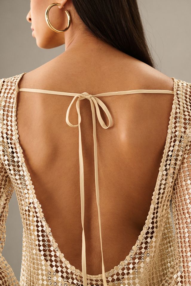 Audette Sheer Slim Mini Dress #3