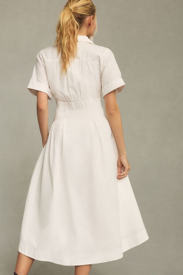 Aureta Studio x Anthropologie Pleated Shirt Dress #1