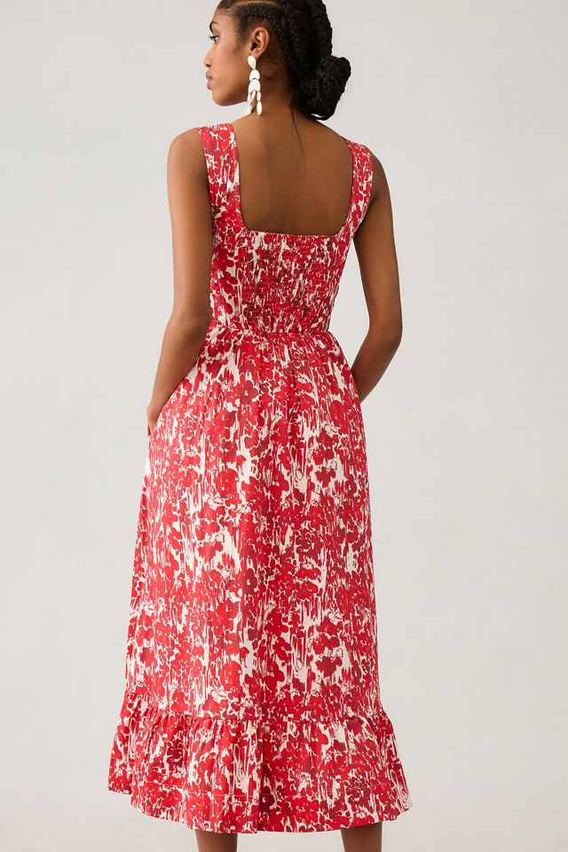Aureta Square-Neck Corset A-Line Dress #1