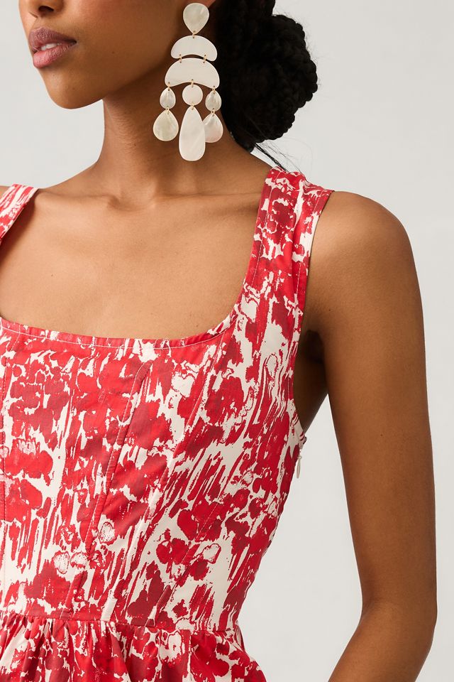 Aureta Square-Neck Corset A-Line Dress #2