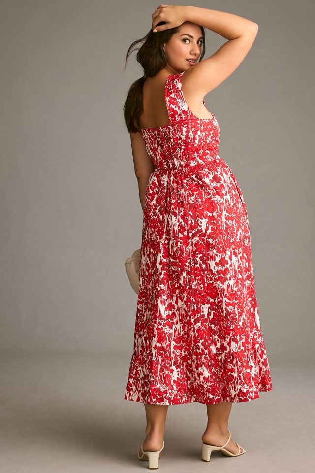 Aureta Square-Neck Corset A-Line Dress #5