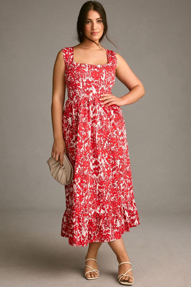 Aureta Square-Neck Corset A-Line Dress #3