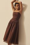 La Maise Studio Gathered Drop-Waist Maxi Dress | Anthropologie