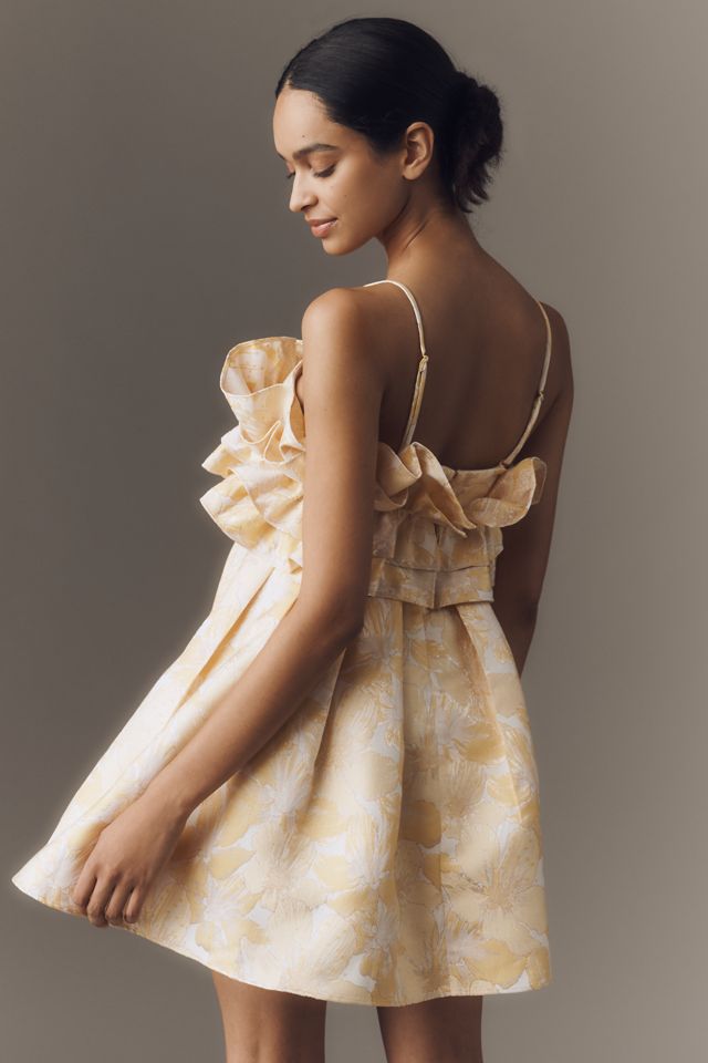 Aureta Strapless Drama Ruffle Mini Dress #1