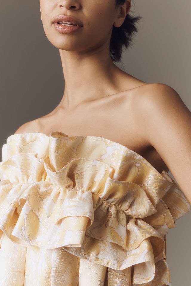 Aureta Strapless Drama Ruffle Mini Dress #3