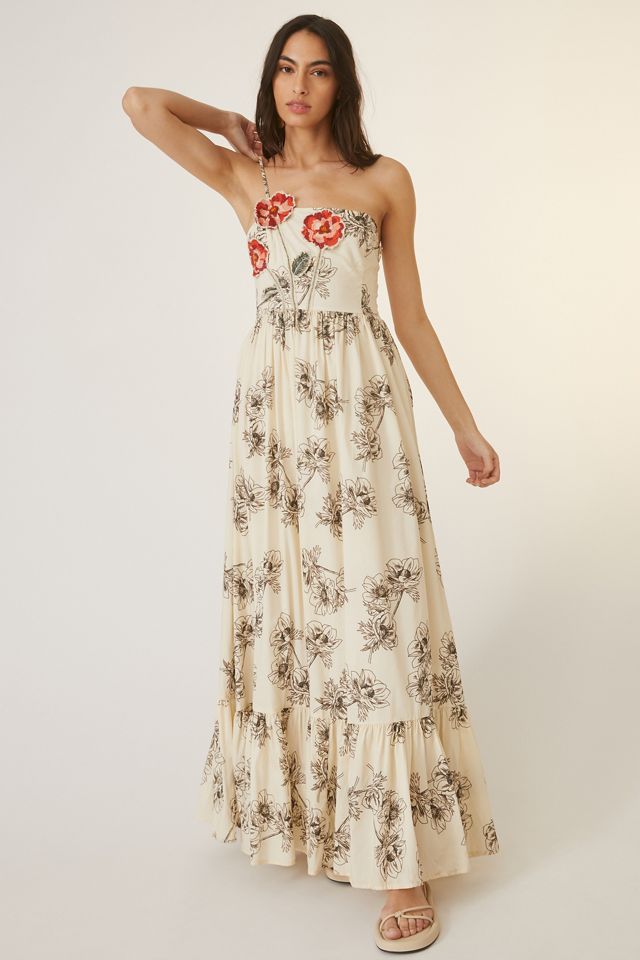 Embroidered Maxi Dress | Anthropologie