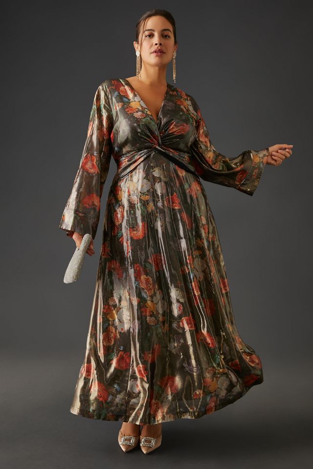 Caballero Deep V-Neck Maxi Dress #5
