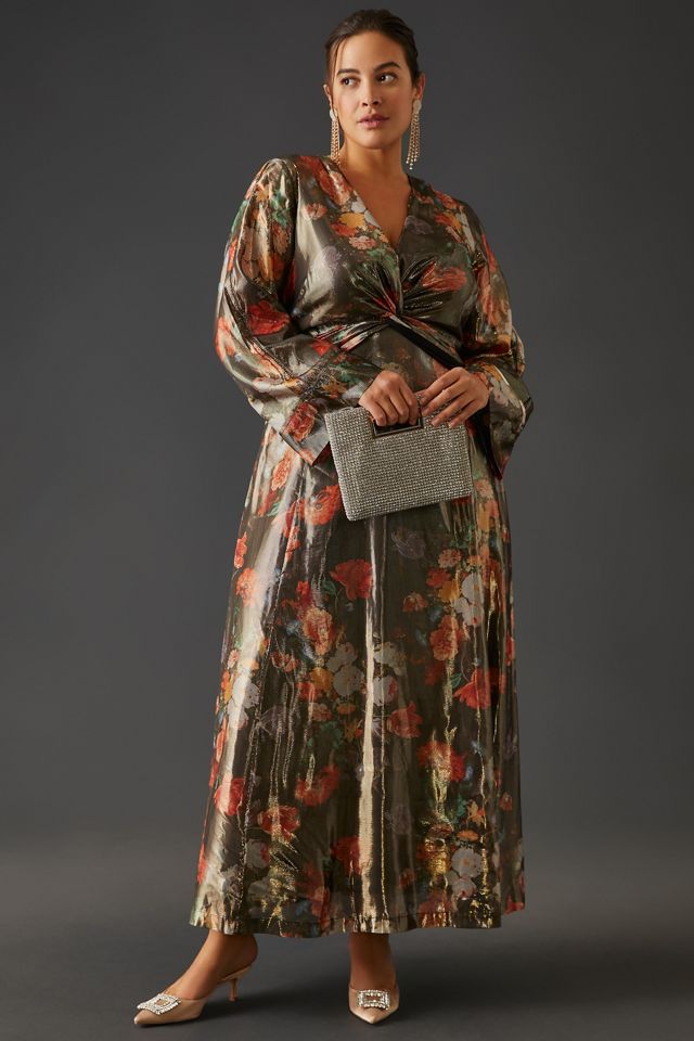 Caballero Deep V-Neck Maxi Dress #4