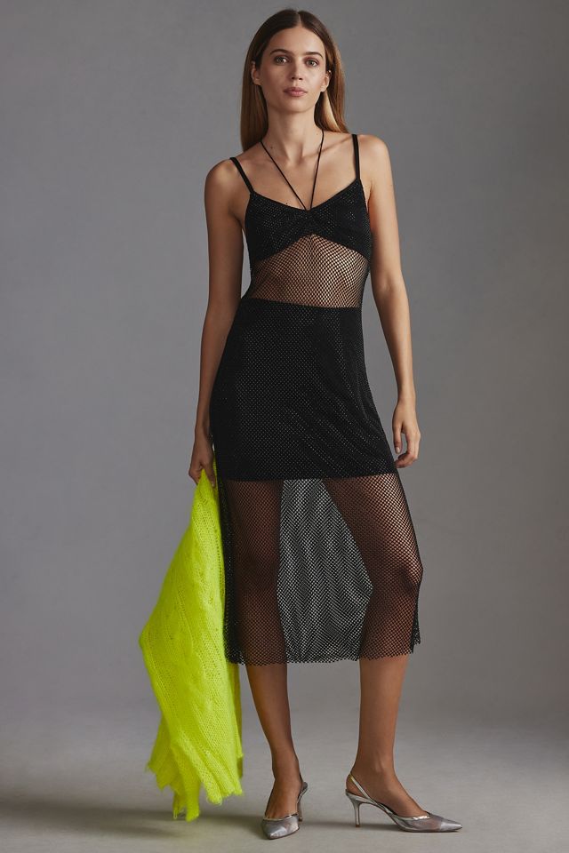 Caballero Sheer Mesh Sparkle Dress #1