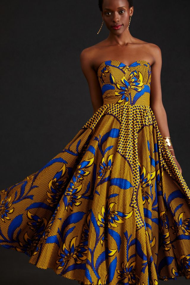 SIKA Strapless Maxi Dress #4