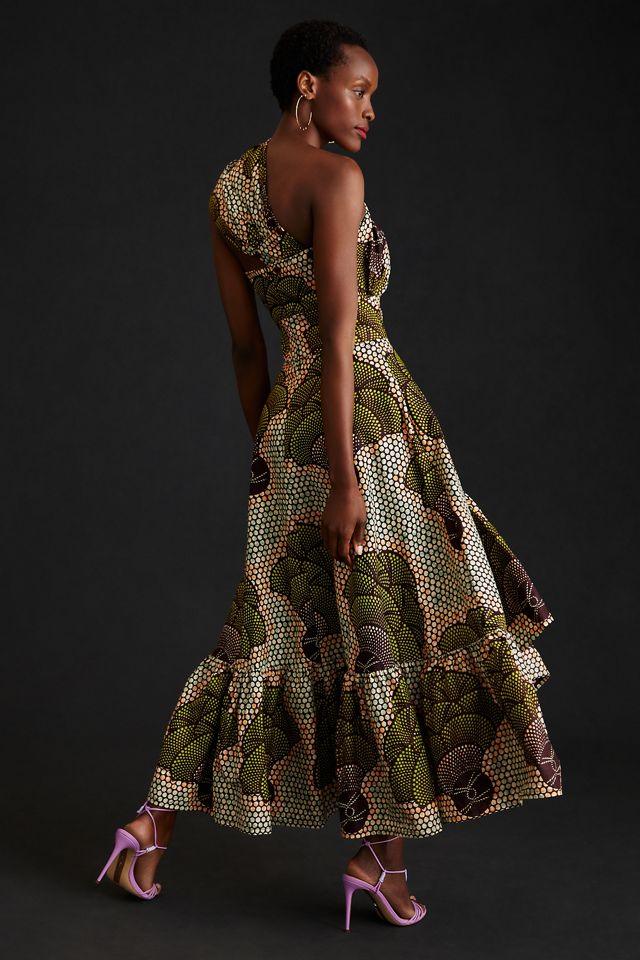 SIKA One-Shoulder High-Low Hem Maxi Dress | Anthropologie