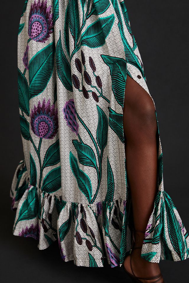SIKA Off-The-Shoulder Printed Maxi Dress #2