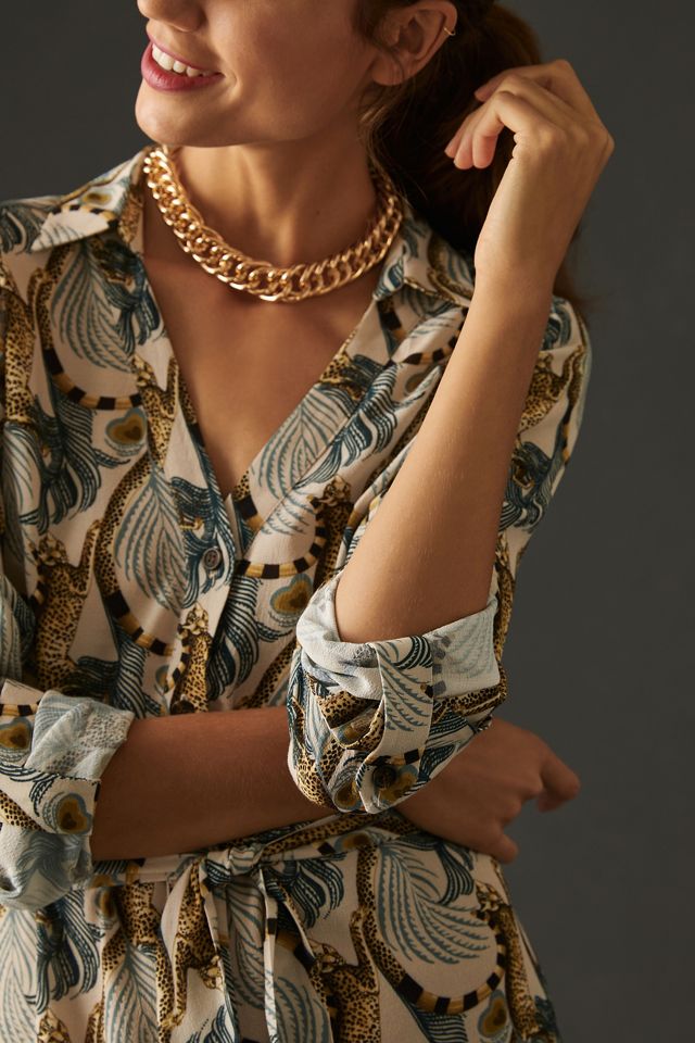 Temperley London x Anthropologie Printed Shirt Dress #1