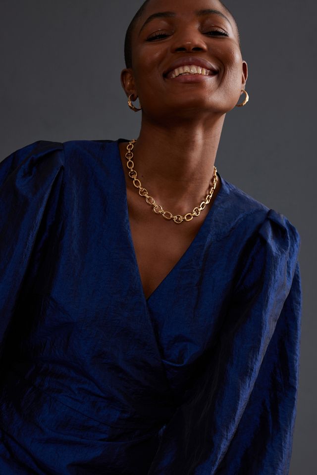 Ava Taffeta Wrap Dress #1
