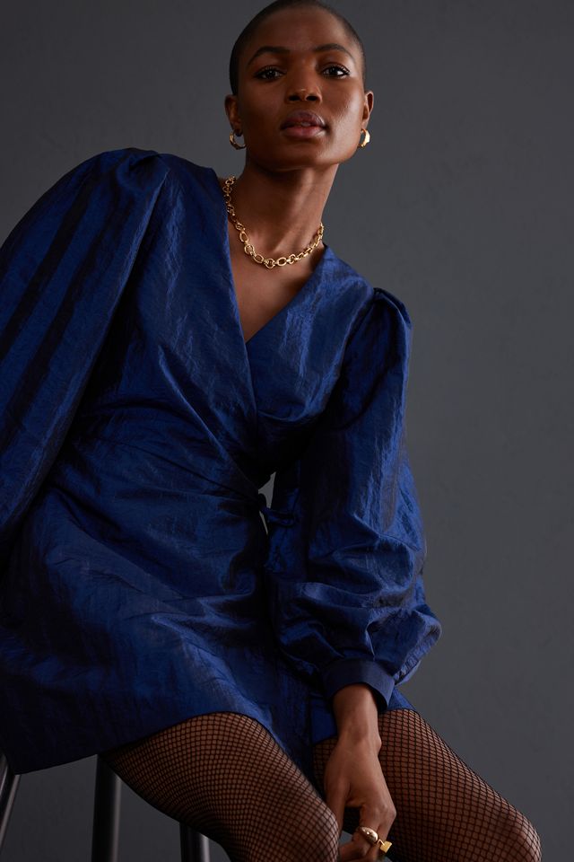 Ava Taffeta Wrap Dress #3