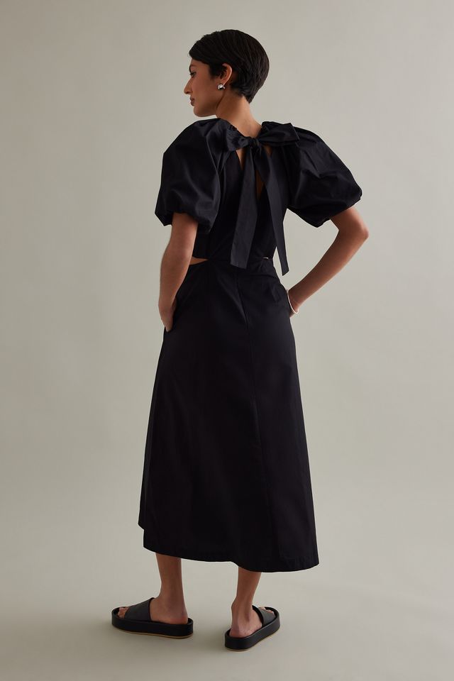 Ottilie Cut-Out Poplin Dress #1