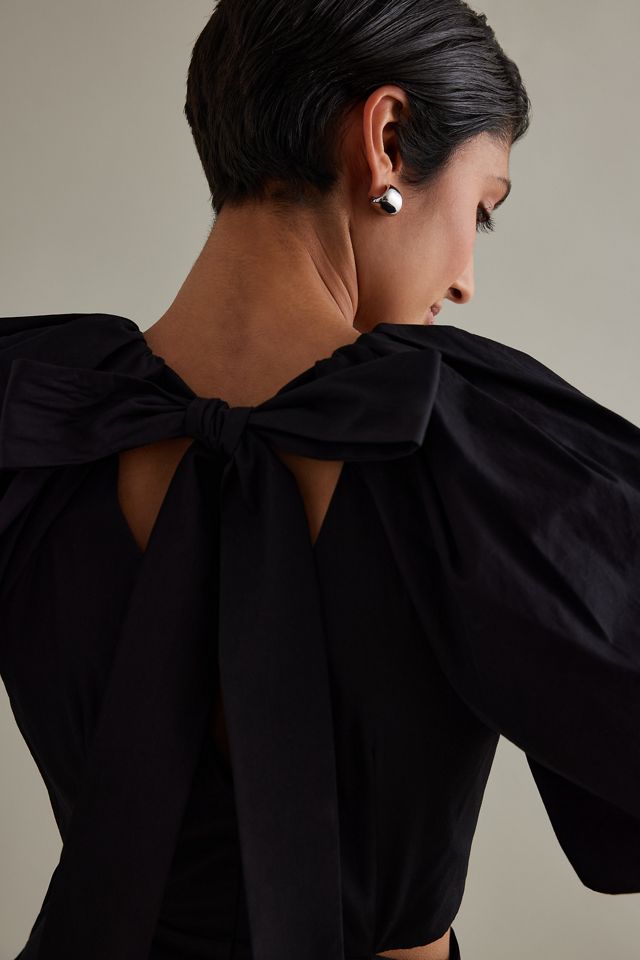 Ottilie Cut-Out Poplin Dress #3