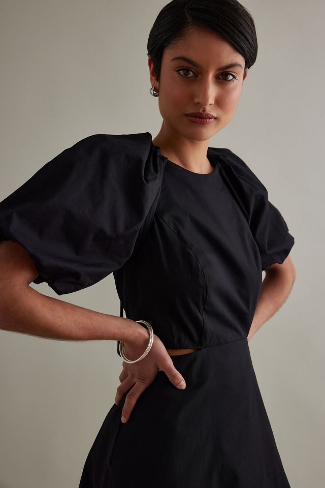 Ottilie Cut-Out Poplin Dress #4