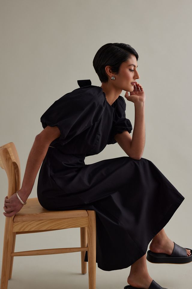 Ottilie Cut-Out Poplin Dress #5