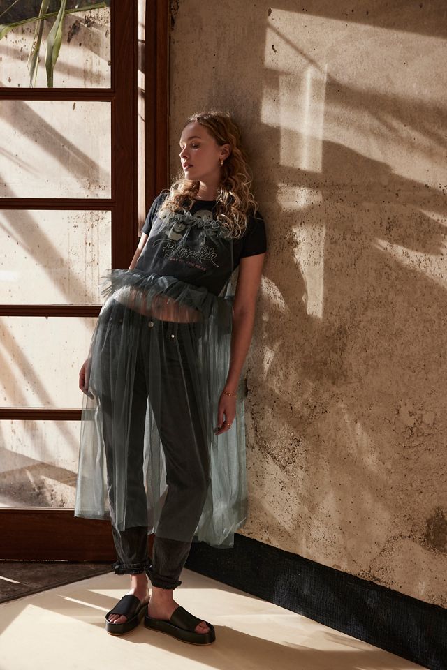 Edie Strappy Tulle Midi Dress | Anthropologie UK