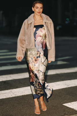 By Anthropologie The Fleur Strapless Satin Maxi Slip Dress In Multi