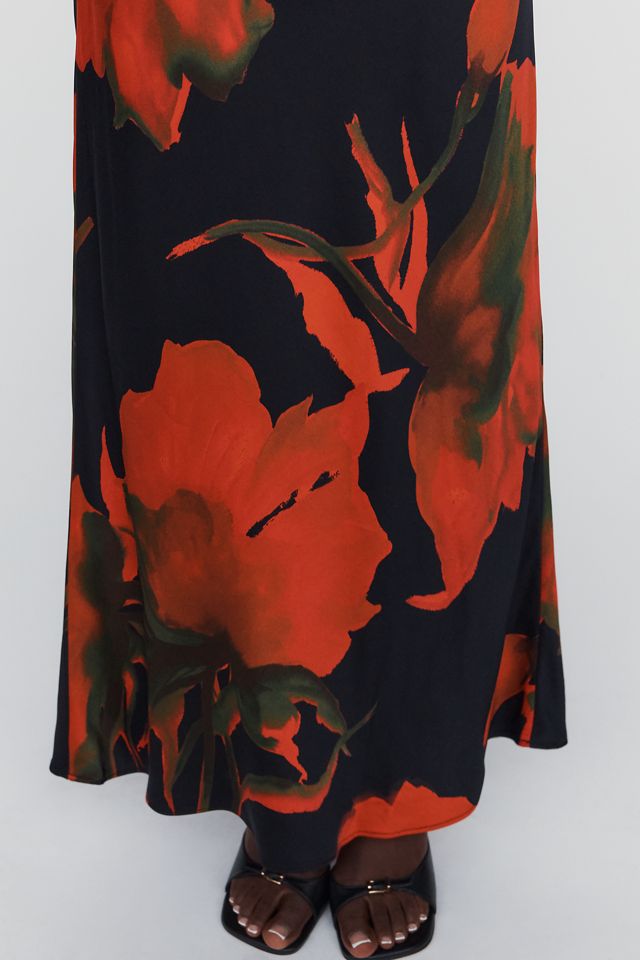 Fleur Strapless Satin Maxi Slip Dress #2
