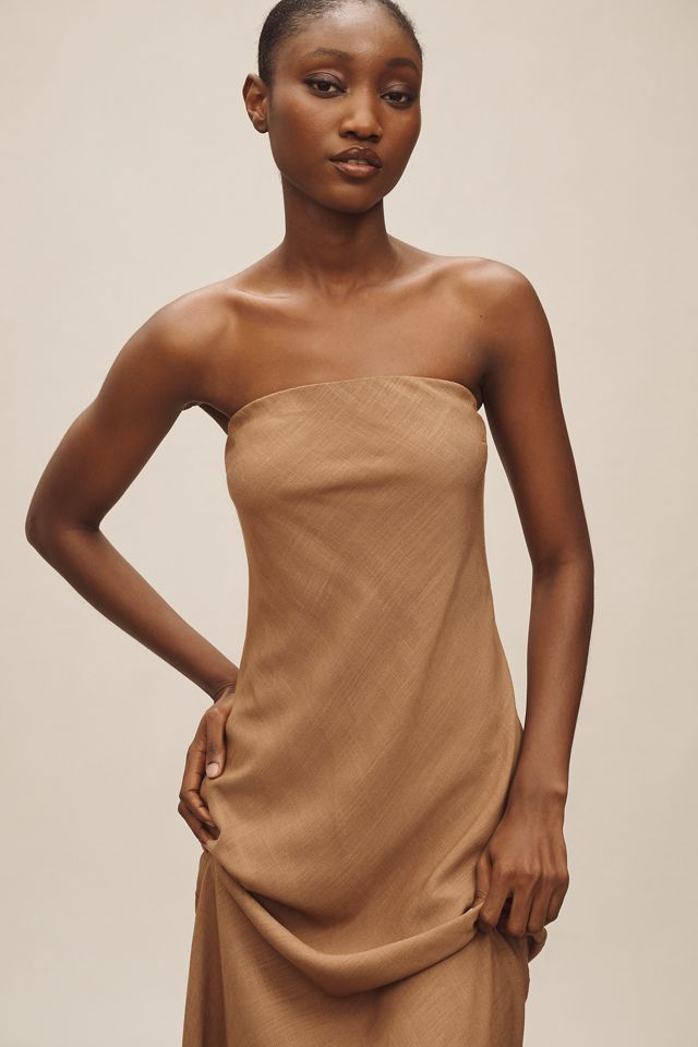 The Fleur Strapless Maxi Slip Dress: Linen Edition #2
