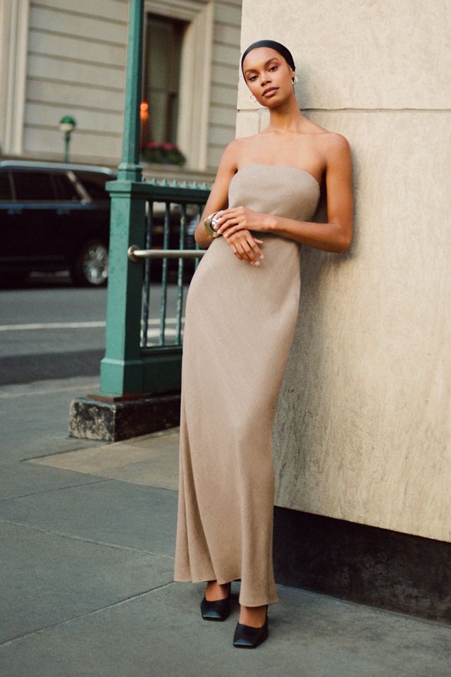 Slfgiona Slim Ankle Strap Dress Lint Aop Aop Flower