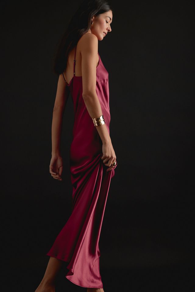 HALTER SLIP DRESS WITH LACE STRAP A CERAMIC GARDEN