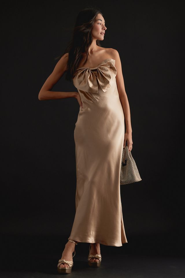 Carrie Bow Bandeau Maxi Slip Dress #6