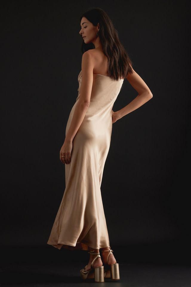 Carrie Bow Bandeau Maxi Slip Dress #4
