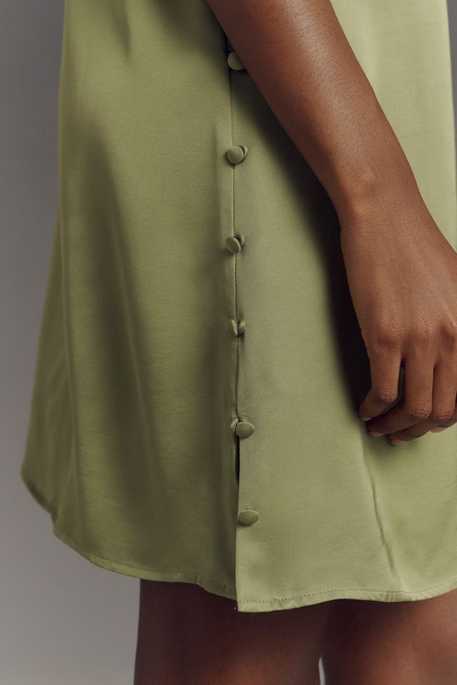 By Anthropologie V-Neck Mini Slip Dress #3