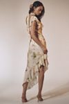 By Anthropologie Asymmetrical Scarf Slip Dress