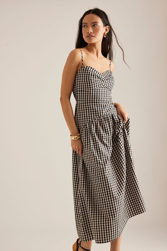 Vestido Midi a Cuadros By Anthropologie #3