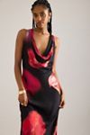 By Anthropologie Gracie Cowl-Neck Maxi Slip Dress