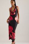 By Anthropologie Gracie Cowl-Neck Maxi Slip Dress