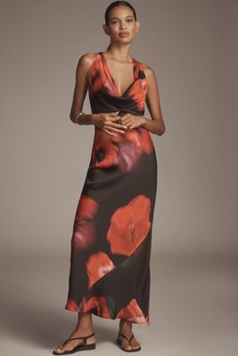 Daily Practice by Anthropologie Fitted Ruched Maxi Dress