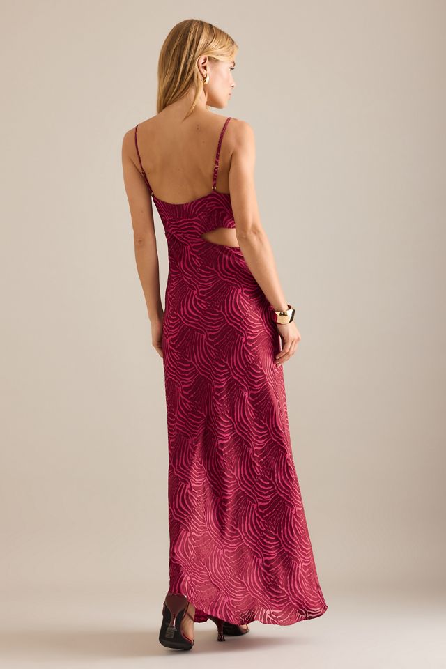 By Anthropologie Vestido Largo Kelly con Cuello Cowl y Aberturas #1