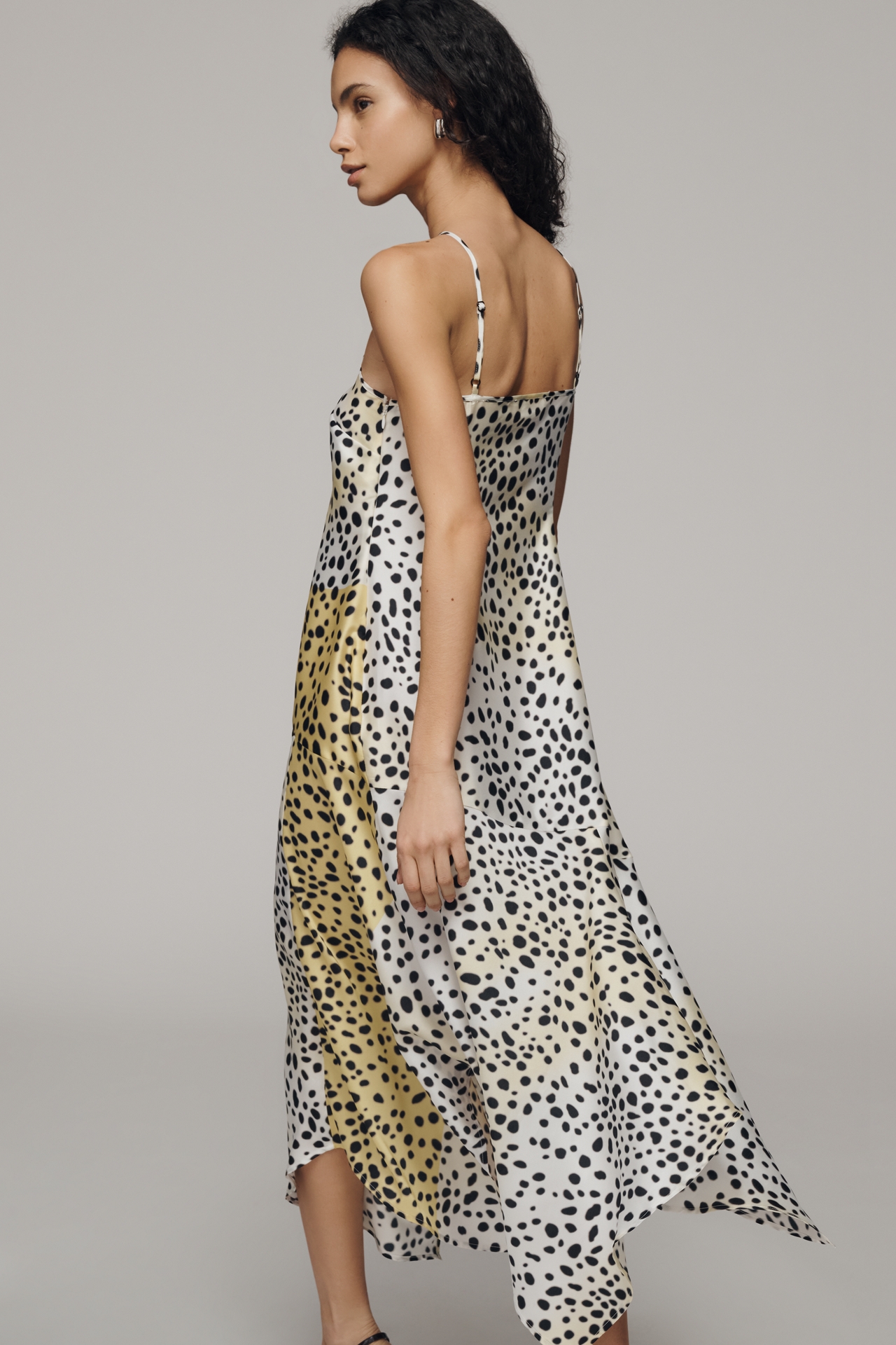 By Anthropologie Animal Print Slip Dress