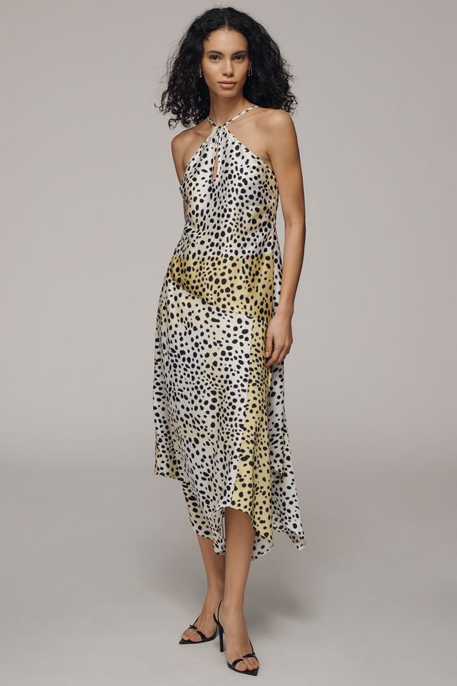 Animal Print Slip Dress by Anthropologie, Size: Medium