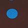Brown / Blue Dot