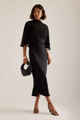 black mini flowy dresses Here And There Mini Dress – SHOPLUNAB main image 1