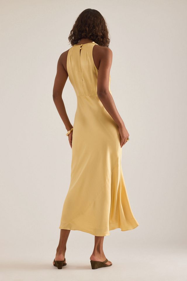 Robe midi en satin à col montant Milly By Anthropologie #1