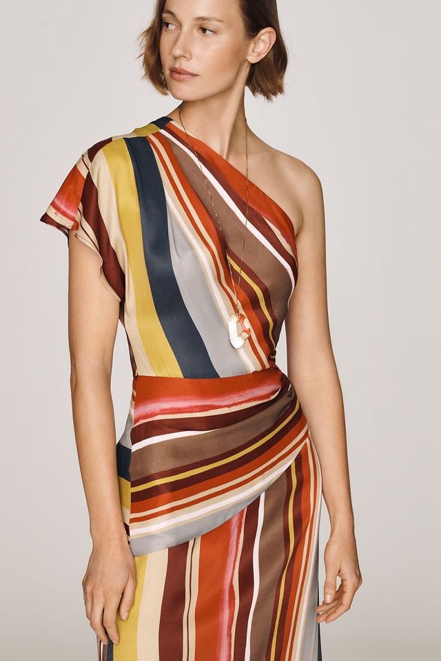 By Anthropologie Scarf Midi Slip Dress #1