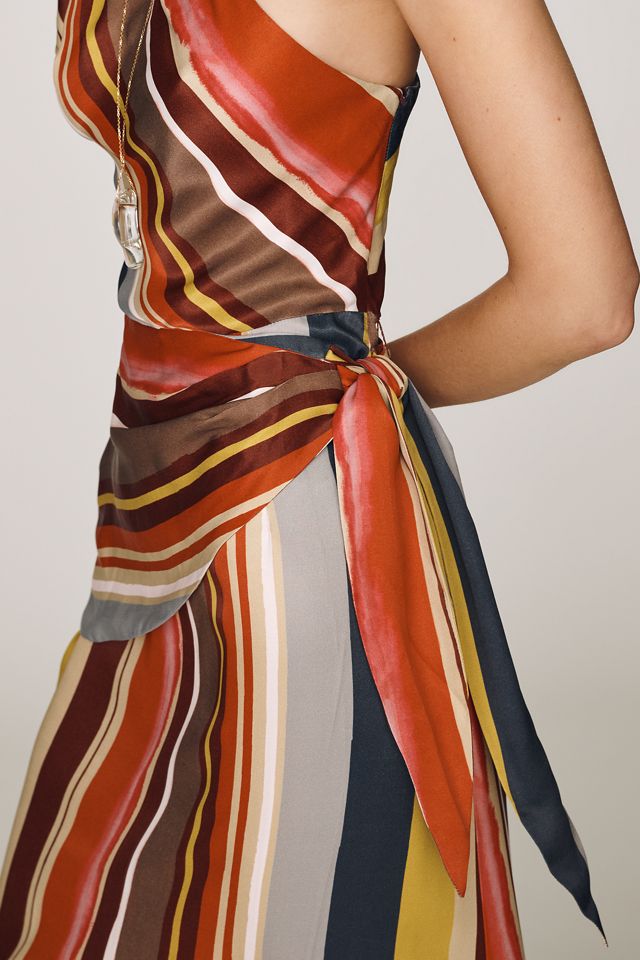 By Anthropologie Scarf Midi Slip Dress #2