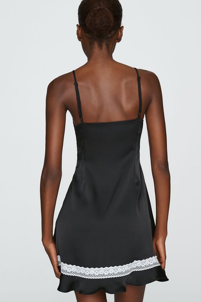 By Anthropologie Lace-Trim Slip Mini Dress #2