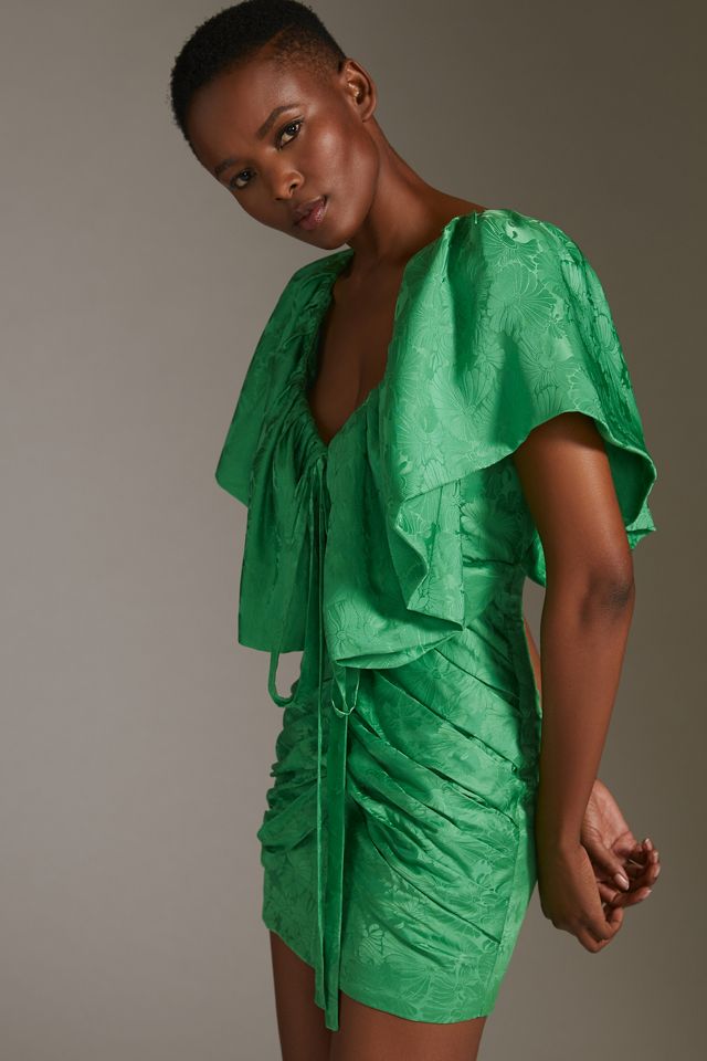Ronny Kobo Ruffled Jacquard Mini Dress #2