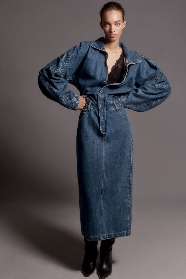 Ronny Kobo Sebastian Denim Dress | Anthropologie