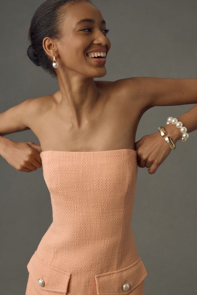 Ronny Kobo Taren Strapless Mini Dress #3